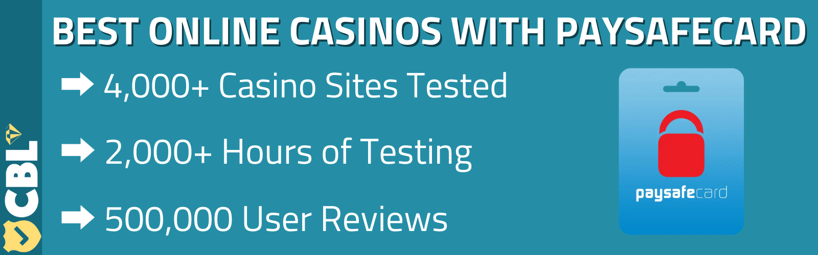 BEST ONLINE CASINOS WITH PAYSAFECARD